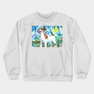 JACK RUSSELL TERRIER - watercolor portrait .2 Crewneck Sweatshirt